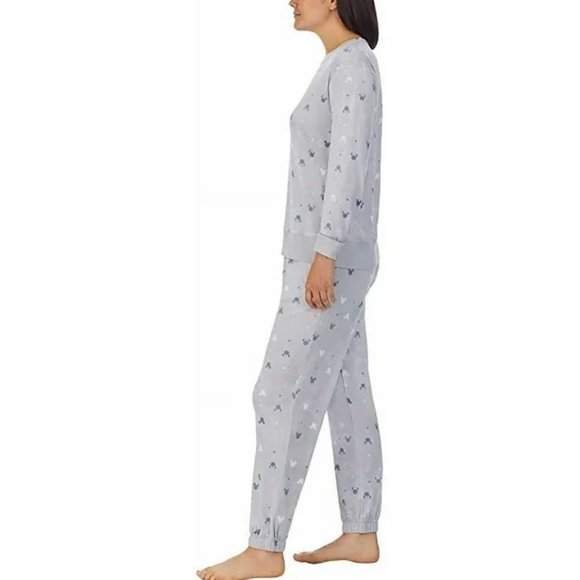Disney Mickey and Minnie Women’s Fleece Pajama Set 2PC L - Picture 2 of 4